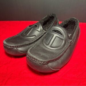 UGG x Telfar Black Leather Loafers